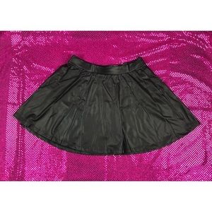 Forever 21+ Leather Skater Skirt